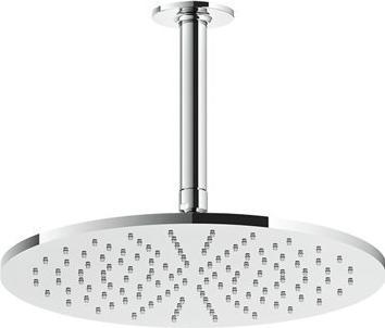 Produktbild Gessi Inciso Antikalk-Kopfbrause D300 mm, mit Gelenk und Deckenarm, personalisierbare Länge, 1/2 An (16 l/min)