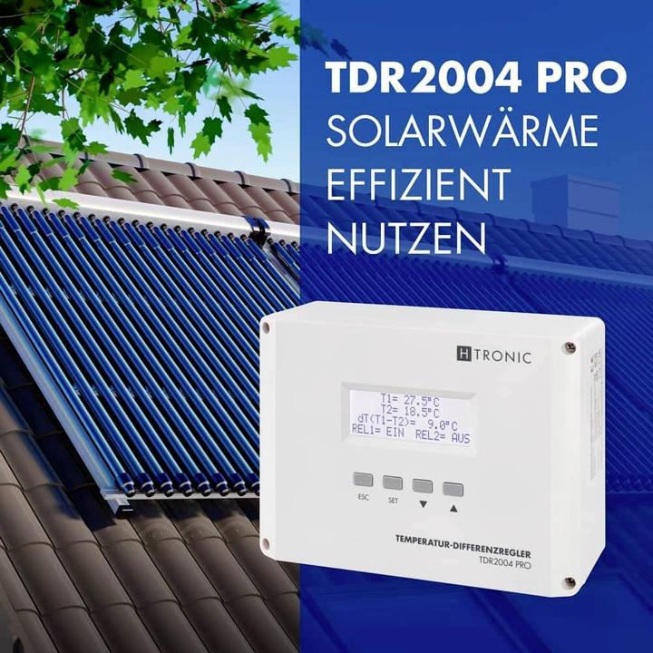 Produktbild H-Tronic TDR 2004 PRO - Temperatur-Differenzregler, -99...+850°C