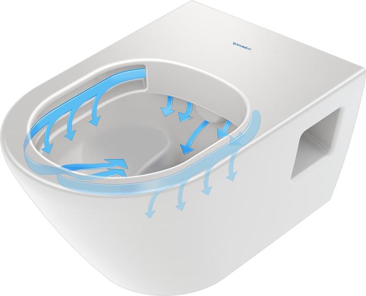 Actual product image Duravit Wall-hung washdown WC D-NEO rimless HygieneGlaze white