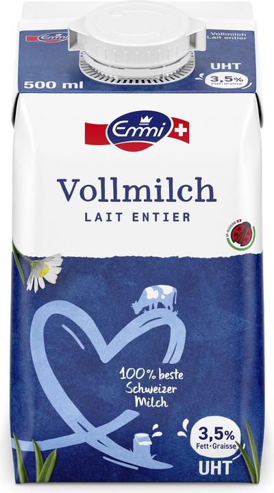 Emmi IP Suisse Lait entier 3.5% UHT 12 x 0.5 l (12 x 50 cl)