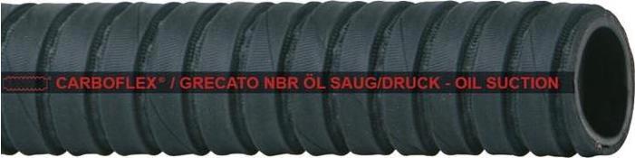 Actual product image Teguma Oil and petrol hose CARBOFLEX®/GRECATO ID 76.0mm wall thickness 7.5mm L.40m