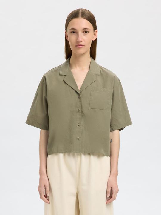 Image du produit Selected Femme Kurzarm Crop-Bluse (40)