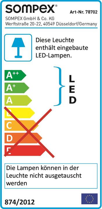 Etichetta energetica Sompex Delux (900 lm)