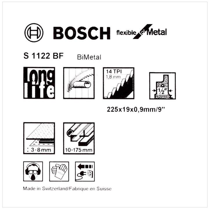 Immagine prodotto Bosch Professional Zubehör Lama di sega a nastro