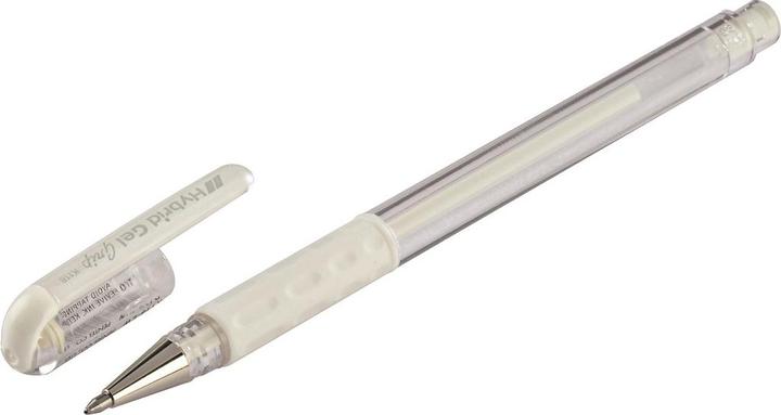 Actual product image Pentel Roller Hybrid Gel Grip (Transparent, White, 1 x)