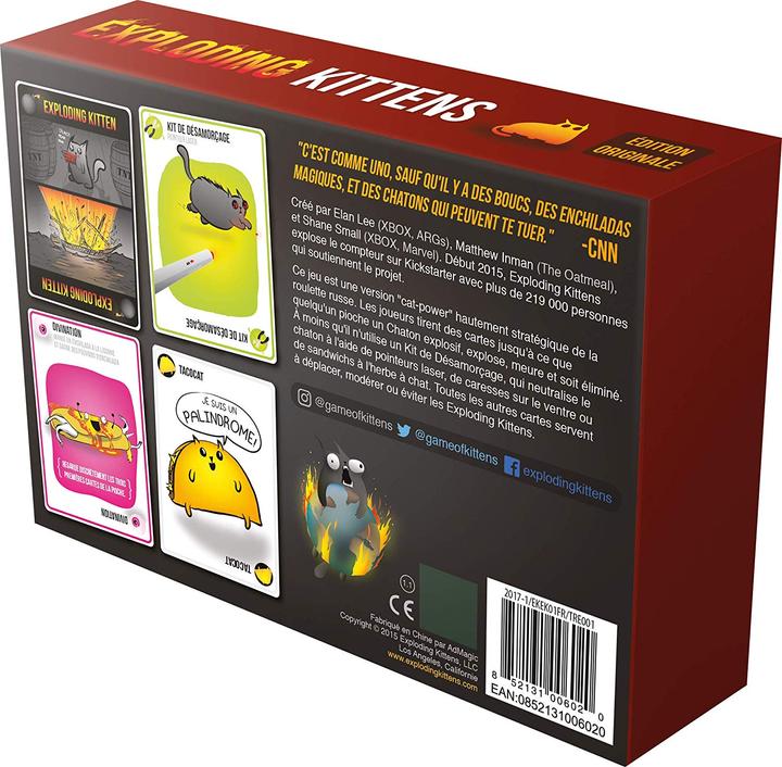 Actual product image Asmodée Exploding Kittens (French)