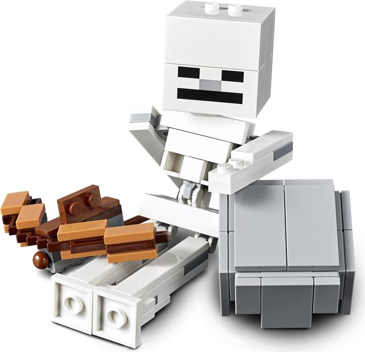 Produktbild LEGO Skelett mit Magmawürfel (21150, LEGO Minecraft)