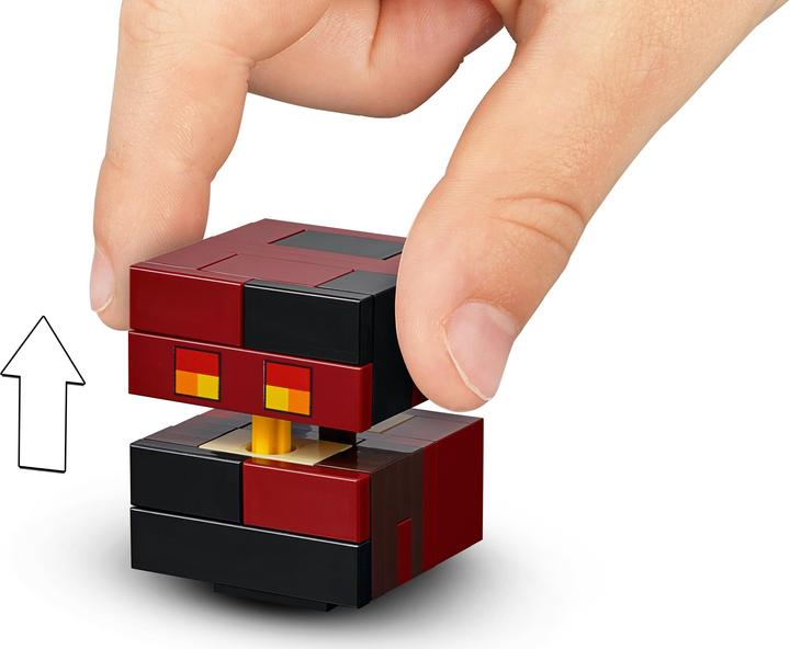 Produktbild LEGO Skelett mit Magmawürfel (21150, LEGO Minecraft)