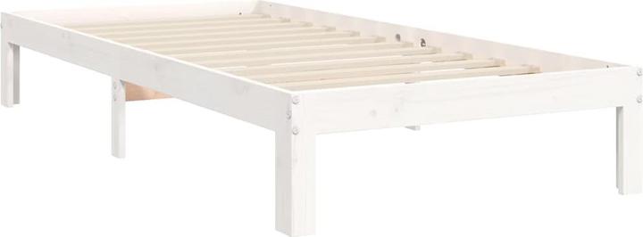 Actual product image VidaXL Massivholzbett mit Kopfteil Weiss 5FT King Size (150 x 200 cm)