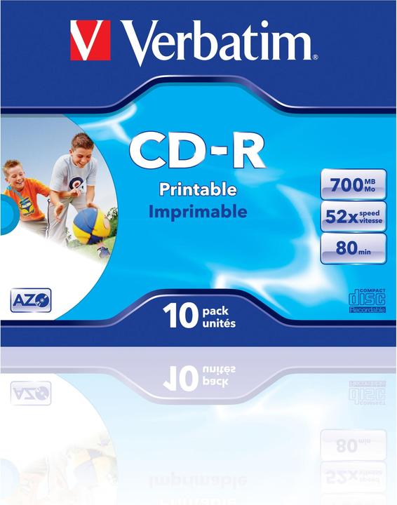 Actual product image Verbatim CD-R, 52x, 700MB/80min, pack of 10 (10 x)