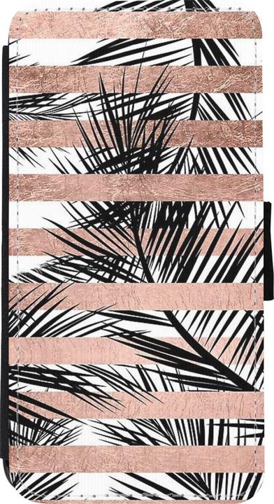 Image du produit PhoneLook Coque Wallet noir Palm trees gold stripes (Apple iPhone 11 Pro Max)