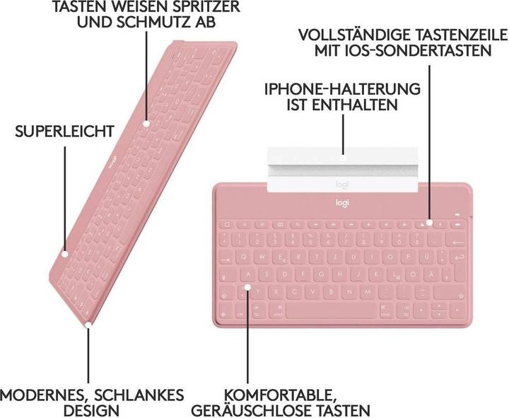 Image du produit Logitech Keys-To-Go (DE, Apple TV, iOS 5.1.1 ou supérieur)