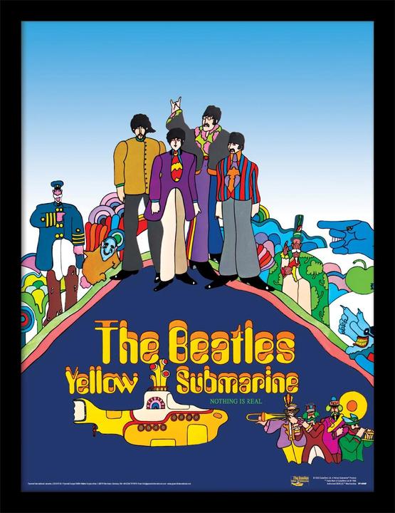 Image du produit The Beatles - Poster encadré YELLOW SUBMARINE (40 x 30 cm)