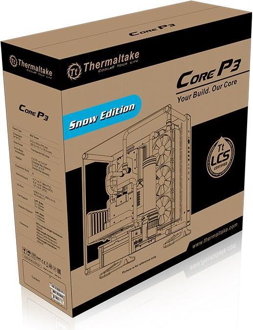 Produktbild Thermaltake Core P3 Tempered Glass Snow Edition (ATX, mATX)