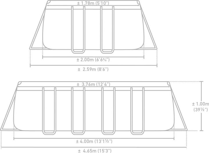 Produktbild Intex Prism Frame (400 x 200 x 100 cm)