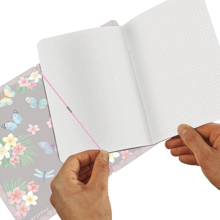 Produktbild Herlitz Notizheft Ladylike Butterflies A6, 40 Blätter, punktiert (A6, Gepunktet, Weicher Einband)