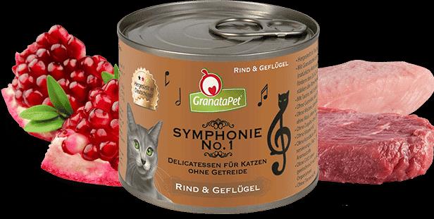 Actual product image Granatapet Symphonie No. 1 Rind & Geflügel 200g (Adult, 1 pcs., 200 g)