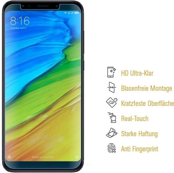 Actual product image Protectorking 3x Panzerfolie Anti-Shock HD Klar (3 Piece, Xiaomi Redmi 5 Plus)