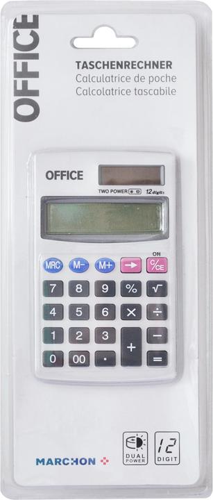 Produktbild Office Taschenrechner 12stellig (Solarzellen)