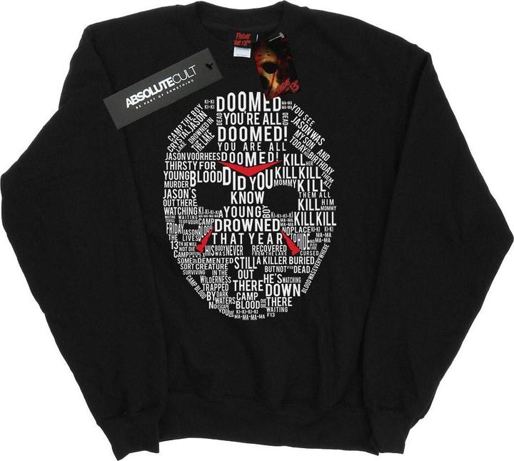 Immagine prodotto Absolute Cult Jason Text Mask Felpa Uomo (XL)