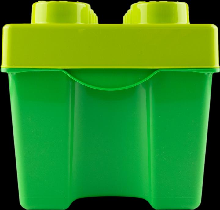 LEGO Aufbewahrungsbox Gruen Mittelgross mit Deckel Stapelbar - NEU! Menge 1x