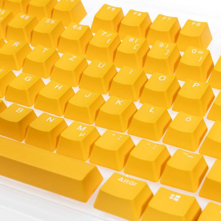 Productafbeelding Ducky PBT Double-Shot Keycap Set Geel - NL Layout