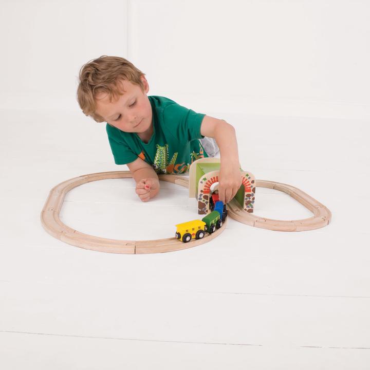 Produktbild Bigjigs Hölzerne Schienen-Double Track-Tunnel