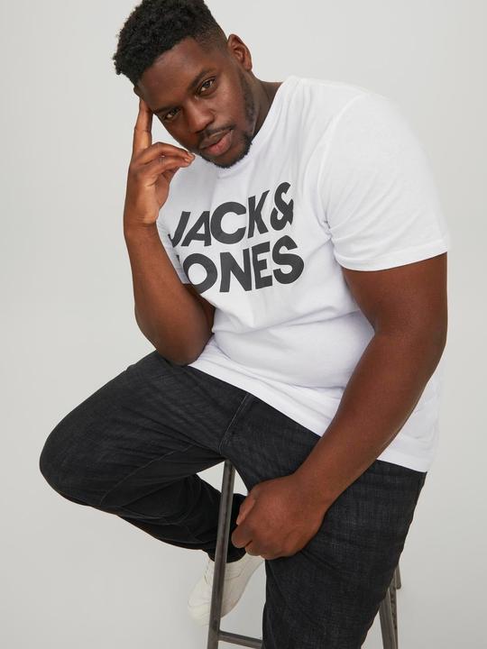 Immagine prodotto Jack & Jones Maglietta plus size con stampa logo (6XL)