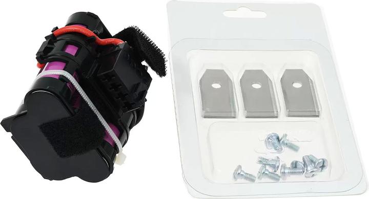 Produktbild AccuCell Standardakku für Mähroboter Gardena R40Li/R45Li / R70Li inkl. 9x Ersatz-Messer (18 V)