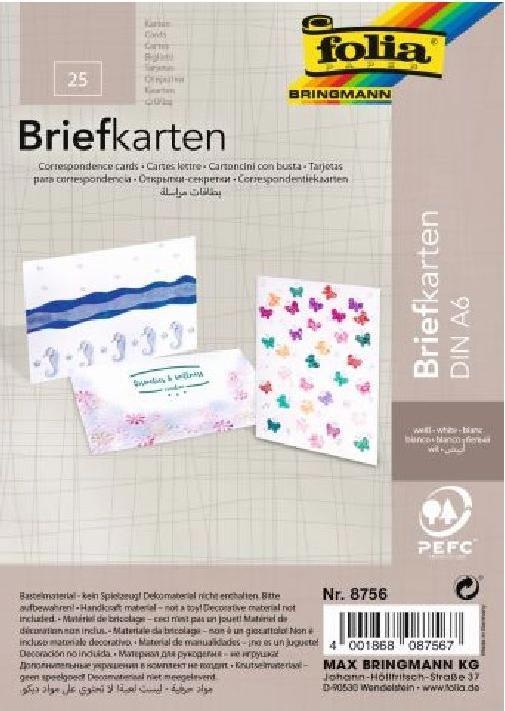 Immagine prodotto Folia Biglietto da lettera DIN A6 bianco (25 pz.)