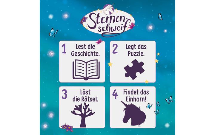 Produktbild Kosmos Story-Puzzle: Sternenschweif – Das verschwundene Einhorn (150 Teile)