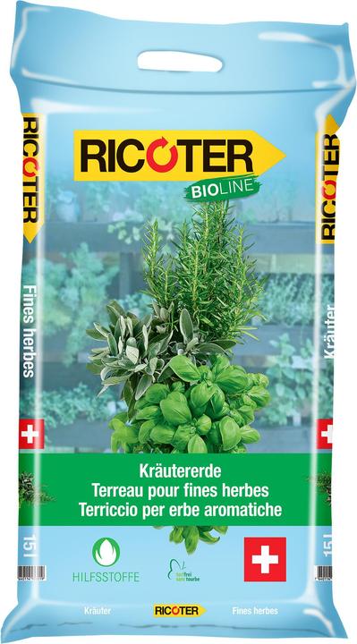 Ricoter Kräutererde Bio Line (15 l, Erde ohne Torf)
