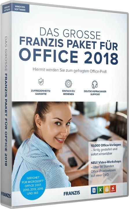 Image du produit Franzis Le grand paquet pour Office 2018 (1 Utilisateur, Illimité)