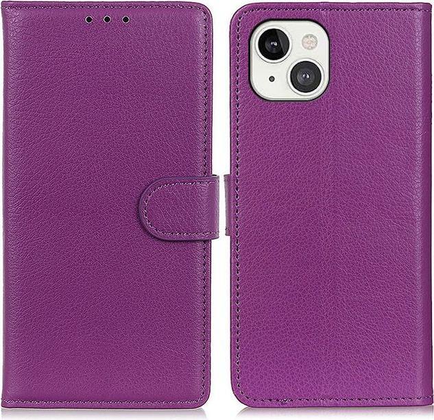 Produktbild MU Classic Litchi Leder Bookcover Series (Apple iPhone 13)