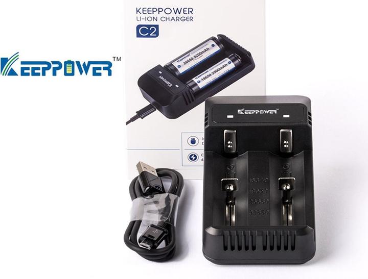 Produktbild Keeppower Ladegerät für Lithium-Ionen-Akkus (1 Stk., Ladegerät ohne Akku)
