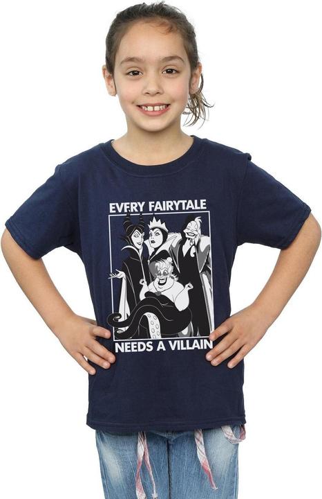 Immagine prodotto Disney Filles Chaque conte de fées a besoin d'un méchant T-Shirt en coton (140, 146)