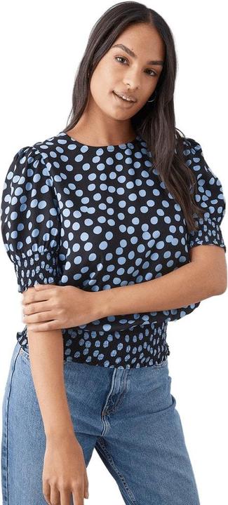 Produktbild Dorothy Perkins Gepunktete Bluse mit gerafftem Saum (38 D)