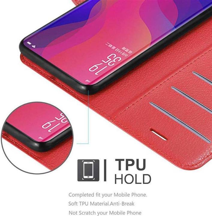 Produktbild Cadorabo Book mit Standfunktion Cover (Oppo Find X)