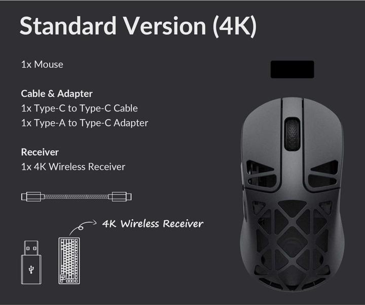 Produktbild Keychron M3 Mini 4000Hz Wireless - Metal Edition (Kabellos, Kabelgebunden)
