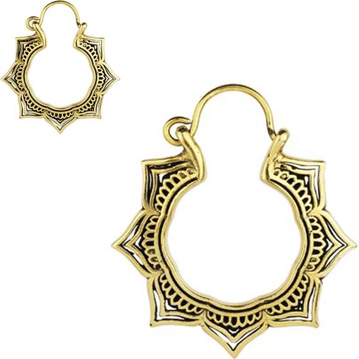Immagine prodotto Star Piercing Orecchino placcato oro a fiore raffinato (Ottone)