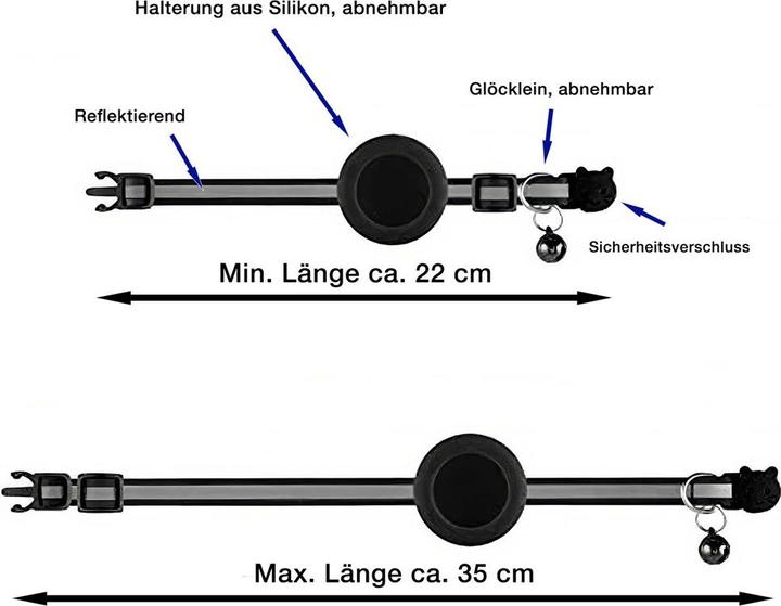 Actual product image X-Tac AirTag Halsband (Dog, Cat, General)
