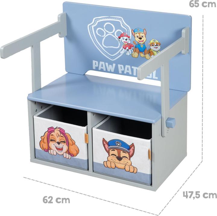 Produktbild Roba Klappbare Sitzbank mit Aufbewahrungsbox Paw Patrol (Kindersitzgruppe)