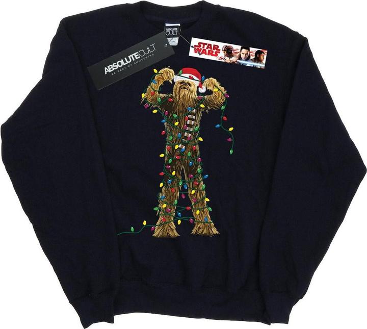 Immagine prodotto Star Wars Chewbacca Christmas Lights Felpa Ragazzi (152, 158)