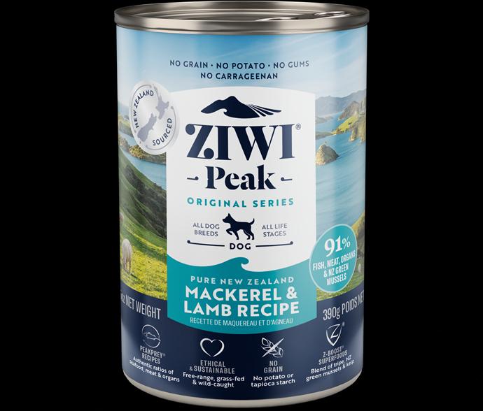 Actual product image Magni Ziwipeak - Mackerel & lamb recipe, wet food 390 gr. - (zp034) (Adult, 1 pcs., 390 g)