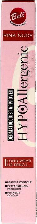 Produktbild Bell Cosmetics Hypoallergenic Lip Pencil Lang anhaltender Lipliner 01 Pink Nude (Pink Nude)