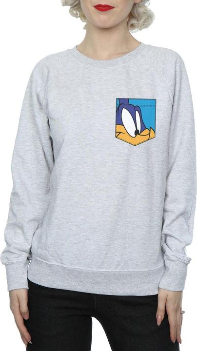 Image du produit Looney Tunes - Sweat ROAD RUNNER FACE FAUX POCKET - Femme (S)