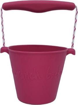 Actual product image Scrunch Bucket - Silicone bucket cherry red/pink