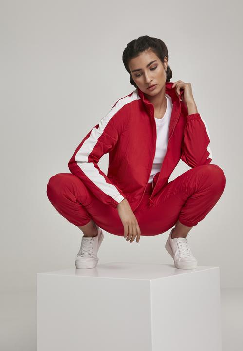 Image du produit Urban Classics Ladies Short Striped Crinkle Track Jacket (S)