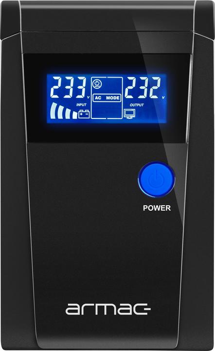 Image du produit Armac Alimentation de secours UPS PURE SINE WAVE OFFICE LINE-INTERACTIVE O/650E/PSW (650 VA, 390 W, Line-interactive Onduleur)