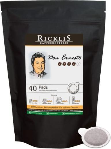 RickliS Kaffeerösterei Don Ernesto (E.S.E., 40 x Port.) (40 x Porta.)